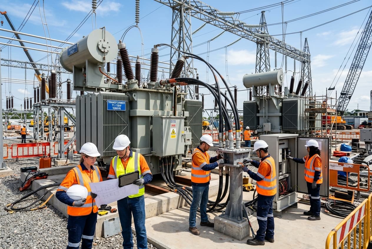 Thi công và lắp đặt trạm điện